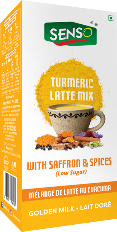 Turmeric & Saffron Latte. Tea Premix. Ready to Drink Latte