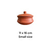 Unglazed Handmade Clay Cooking Pot Terracotta Microwave and Fridge friendly. Cookware and Serve Food.