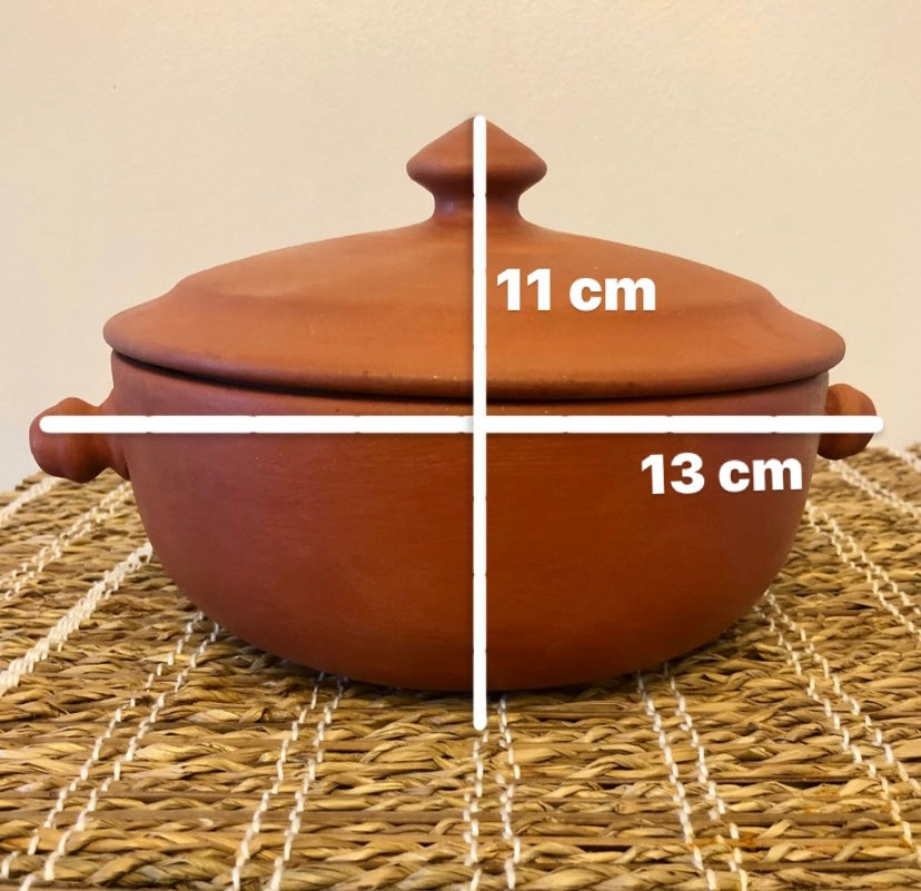 Clay Pot with Lid Unglazed Clay Pot for Cooking Indian Handmade Clay  Biryani Pot