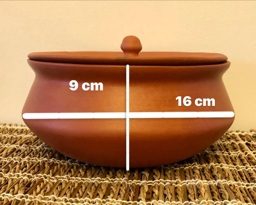 Verka's Clay Pot for Cooking. Unglazed and 100% Natural Terracotta